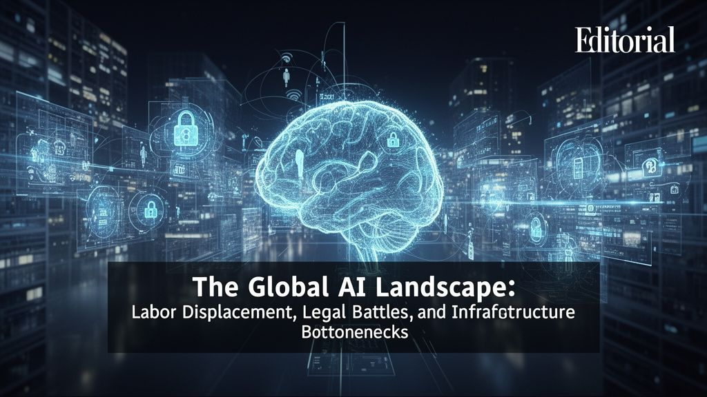 The Global AI Landscape: Labor Displacement, Legal Battles, and Infrastructure Bottlenecks