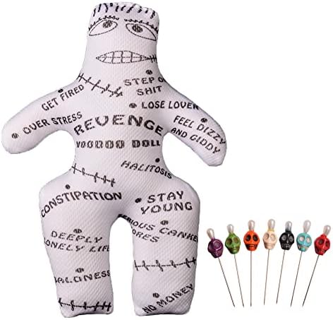 GRACEART 9 inch Voodoo Doll Revenge Spell with 7 pcs